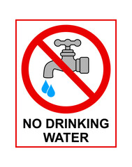 znak zakazujący picia wody © robert6666