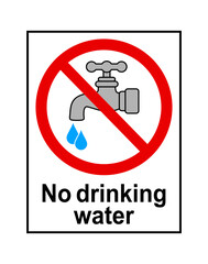 znak zakazujący picia wody © robert6666