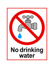 znak zakazujący picia wody © robert6666