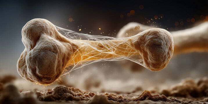 Diagram illustrating how fibrous collagen fibers maintain joint connection and structural integrity