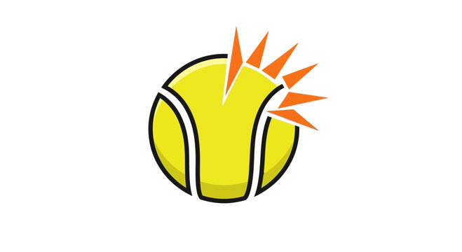 Radiant Tennis Ball Bursting With Energy And Vibrancy