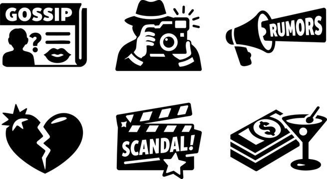 News journalism icons reporter media broadcast
