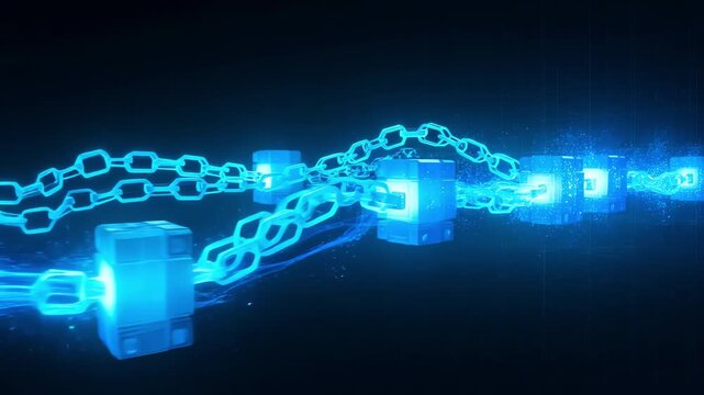 Abstract technology big data background concept. Motion of digital data flow. Transferring of big data. Transfer and storage of data sets , block chain, server, hi-speed internet.