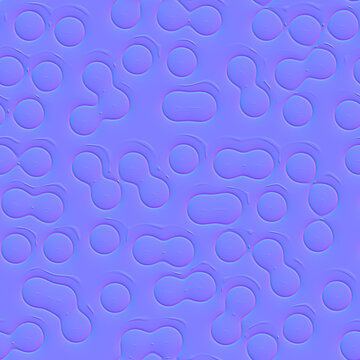 Bio-Organic Cellular Blob Normal Map for 3D PBR Shaders