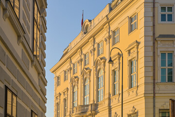 Fototapeta premium Bundeskanzleramt, Ballhausplatz, Wien, Österreich