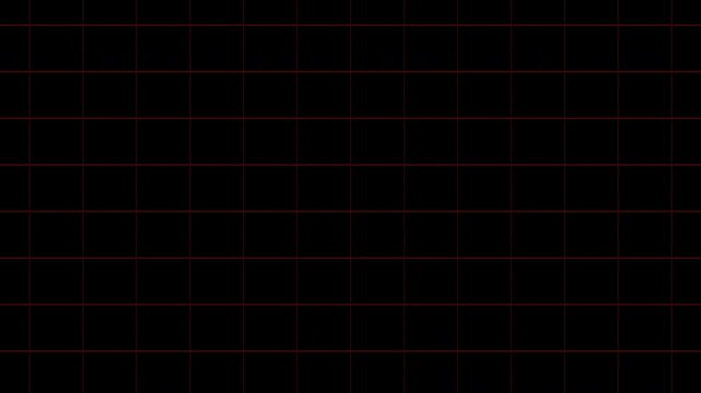Moving grid black background red square pattern abstract tech digital geometric motion loop perfect for futuristic tech backgrounds