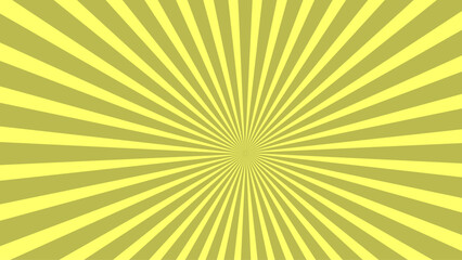 Fototapeta premium Soft Yellow Radial Sunburst Background with Subtle Retro Rays, Light Vintage Gradient Abstract Burst Design 