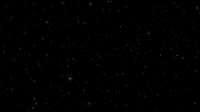 Twinkling stars animation black background space night sky celestial ideal for sci-fi film intros, astronomy videos, or cosmic backdrops