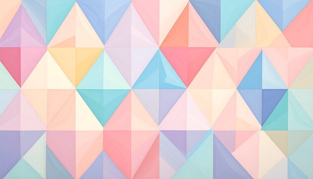 Abstract geometric pattern in pastel colors