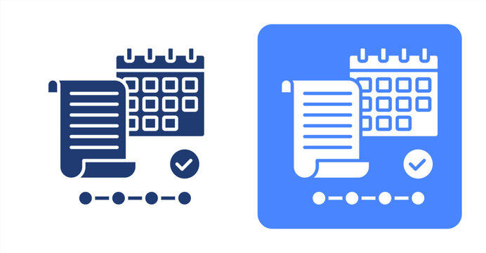 Program Planning icon, with contrast background.