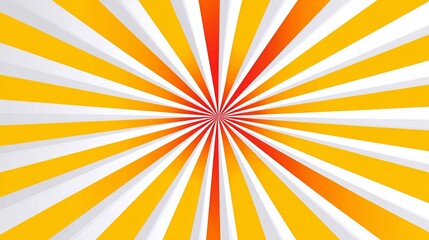 Obraz premium Dynamic Orange Light Burst Effect Artwork with Sunshine and Striped Elements in Modern Style Design