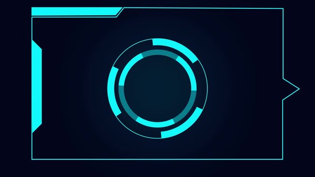 Futuristic cyan interface panel combines circular HUD element. Advanced cyan interface panel connects system tech. Cyan interface panel enhances visuals with precision.