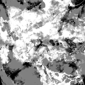 White Organic Ink Splash Displacement Height Map