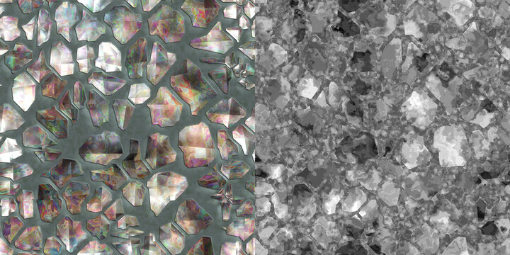 Dark moody shattered glass texture pack with red and teal shards