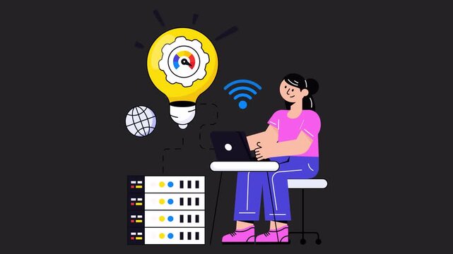 Web Hosting Solution  Animation Alpha Channel