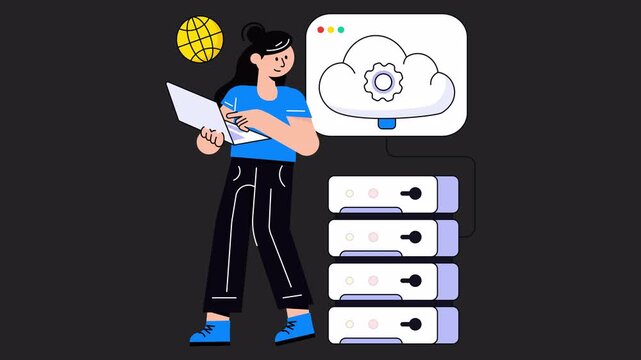 Web Hosting Animation Alpha Channel