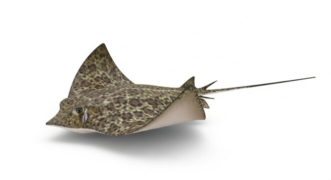 Spotted Eagle Ray Swimming Marine Fish