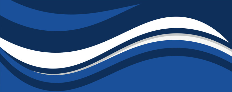 Modern banner background design. Banner template with dynamic wave shapes