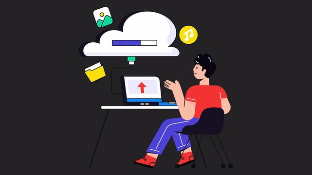 Cloud Storage Animation Alpha Channel