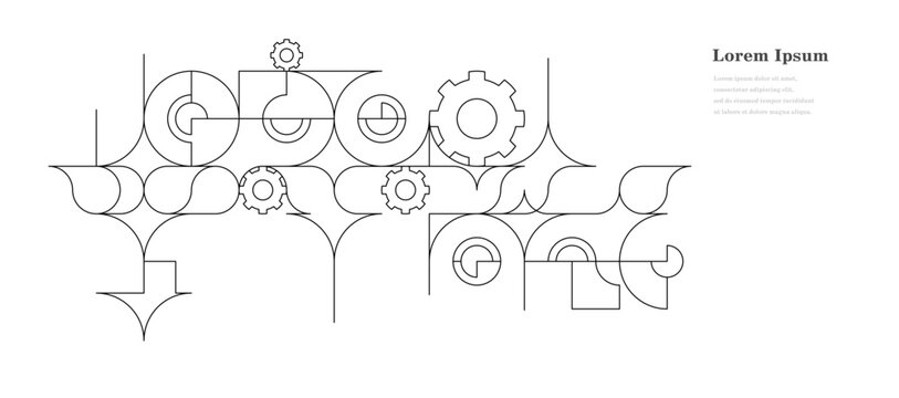 幾何学 抽象 歯車 パターン テクノロジー 背景