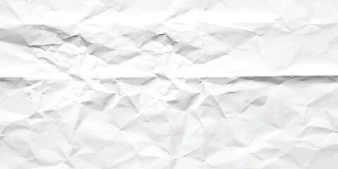 Obraz premium Abstract crumpled white paper background texture vector illustration