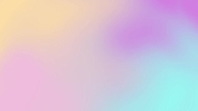 Bright rainbow gradient soft blend abstract background for design and video editing 4K