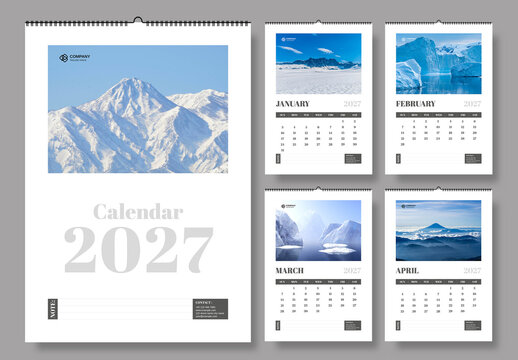 Calendar Template 2027