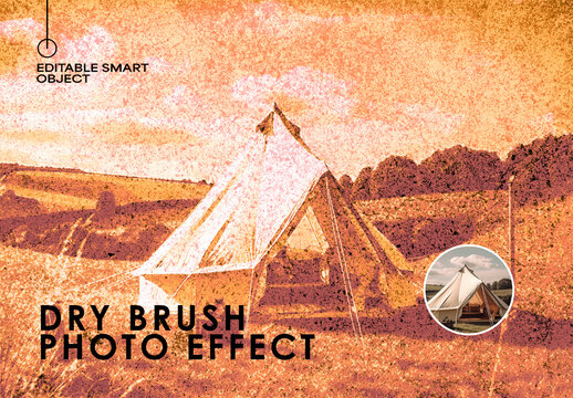 Dry Brush Photo Effect