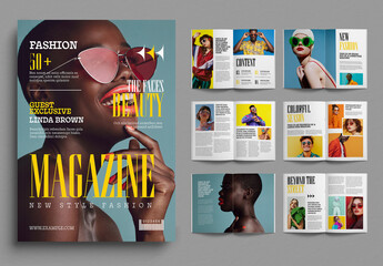 Fashion Magazine Template Layout