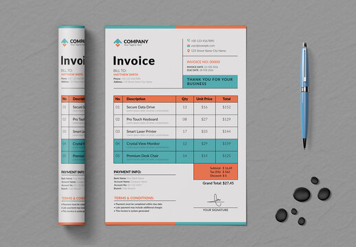Invoice Template Layout