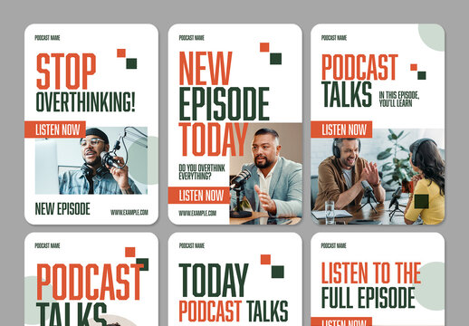 Podcast Social Media Post Template