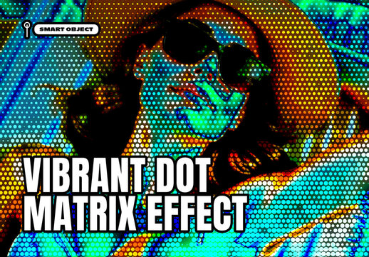 Vibrant Halftone Dot Pop Art Photo Effect Template