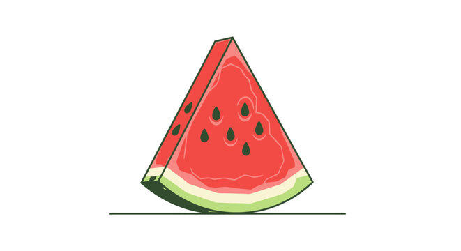 Fresh Watermelon Fruit Slice.