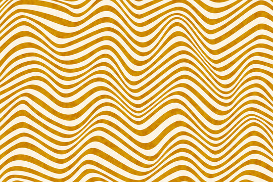 Gold wavy line pattern background