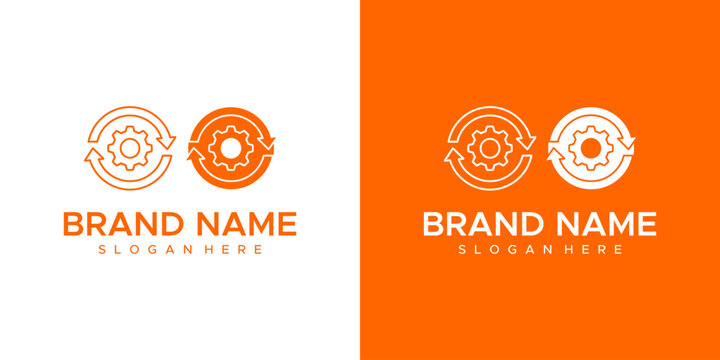 Logo Template Design on Contrasting Backgrounds