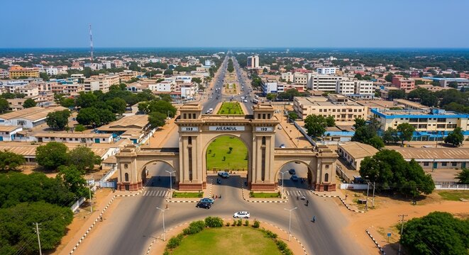 Arch of Independence, Bamako, Mali: Iconic Landmark and Urban Landscape