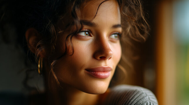 Candid Morning Light Window Sitting Authentic Everyday Portrait

