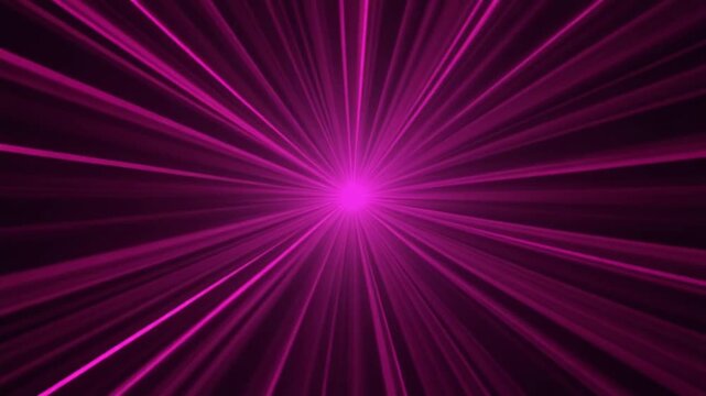 Deep Magenta Light Rays Expanding Outward on Black &mdash; Bold Feminine Impact