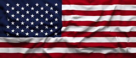 Obraz premium Patriotic Symbolic American Flag Graphic. 