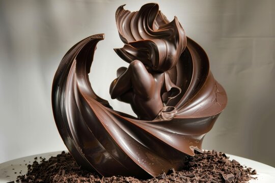 Chocolate art, chocolate sculpture   