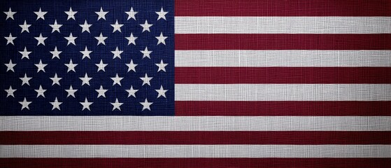 Fototapeta premium Patriotic Symbolic American Flag Graphic. 