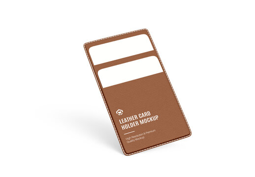 Leather Card Holder Wallet Mockup