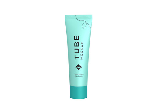 Cosmetic Cream Tube Mockup Design