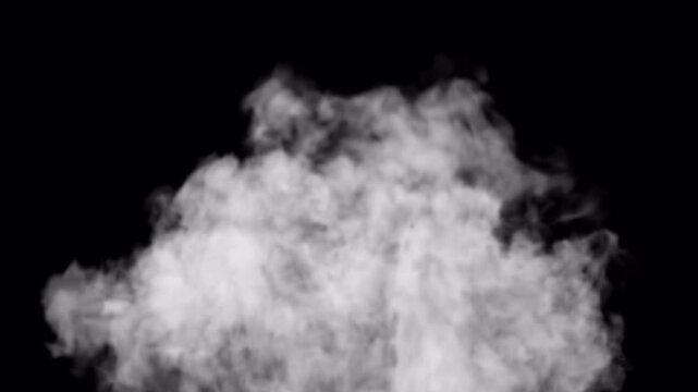 Bright Flash Explosion Burst with Shockwave on Black Background Animation