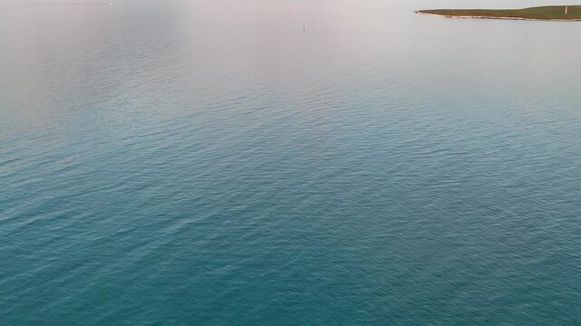 Aerial view of beautiful croatian coastline islands