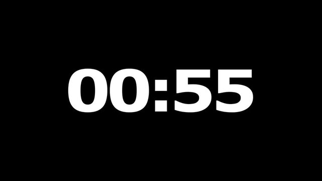 Countdown clock shows time passing quickly.