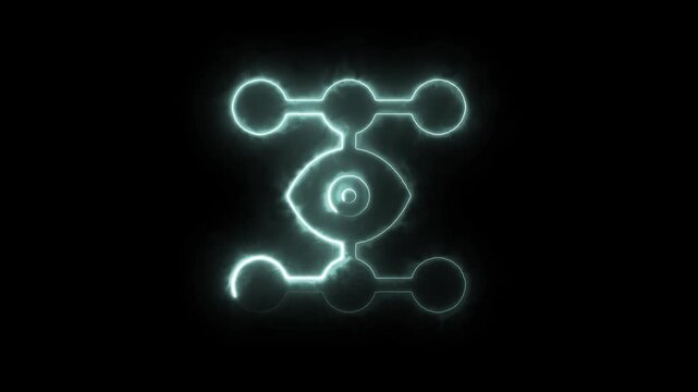 Mysterious glowing symbol a deep dive into esoteric geometry and energy patterns in the darkness