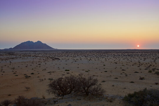 Sunset Over The Namib Desert