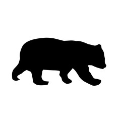 Fototapeta premium Bear silhouette vector