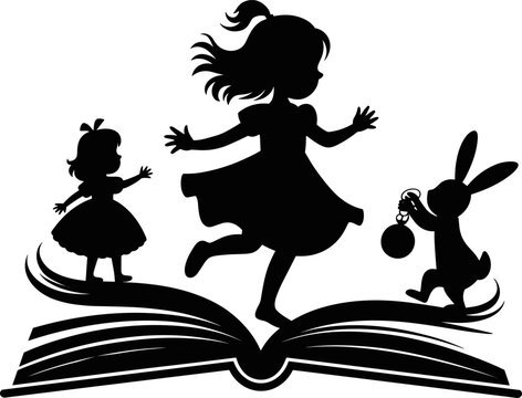 Alice in wonderland , we're all mad here , alice, cut files for cricut silhouette, clipart
